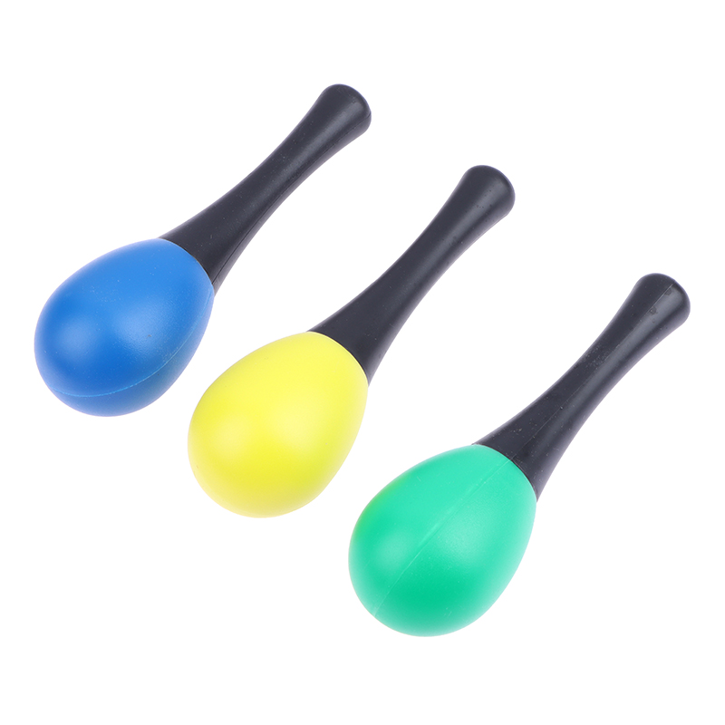 Musical Instrument Rattle - 2Pcs Plastic Maracas Sand Hammer Rattle