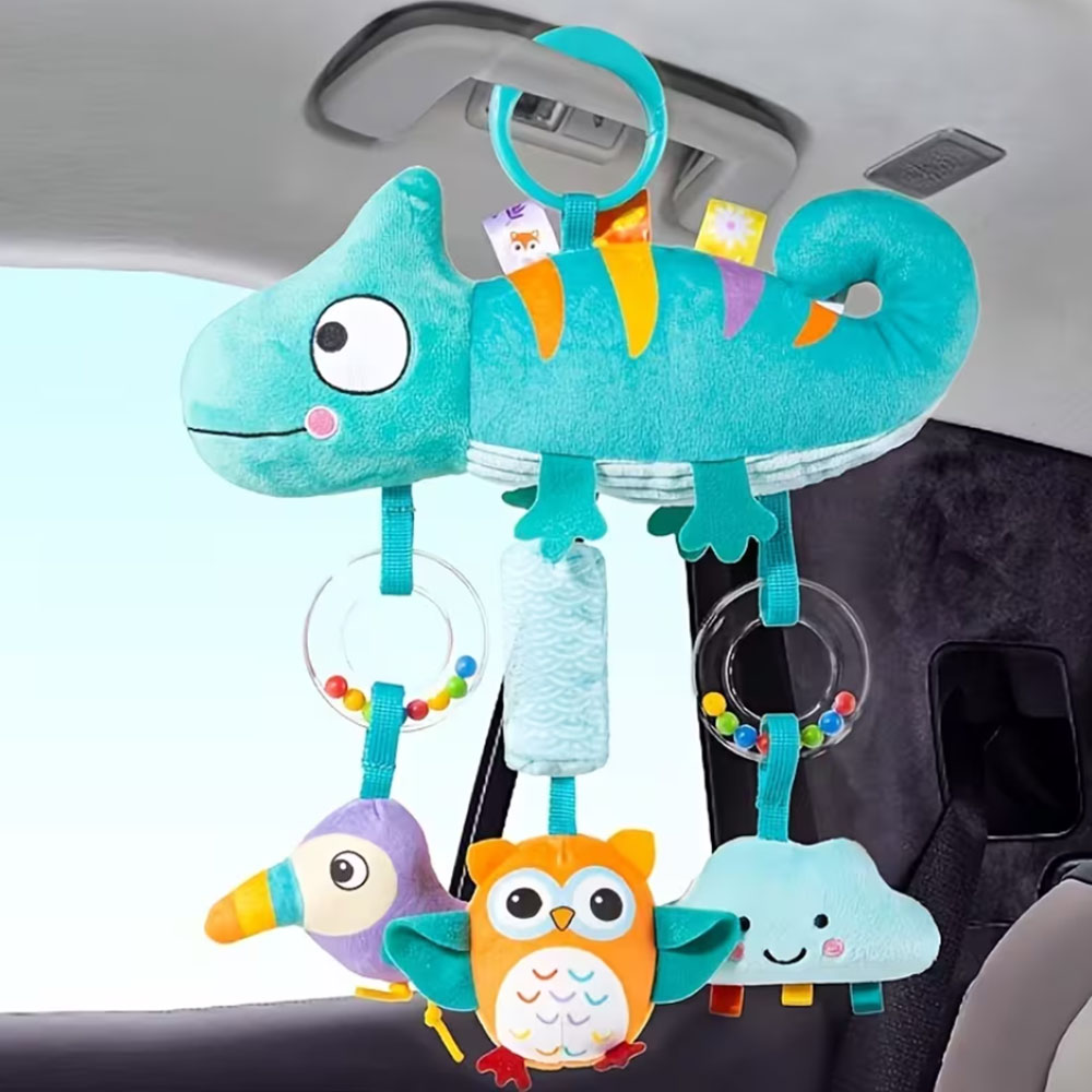 Musical Instrument Rattle - Soft Cartoon Animal Hanging Rattle Toy,